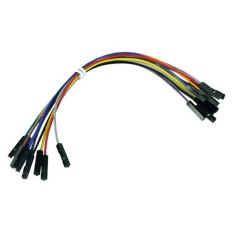 VEL WJW012 JEU DE 10 CABLES DE RACCORDEMENT 1 BROCHE FMELLE/FEMELLE