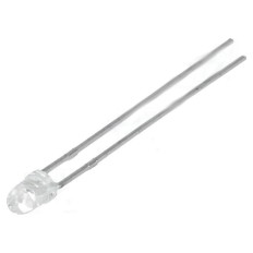 DIODE LED 3MM ROUGE TRANSPARENT