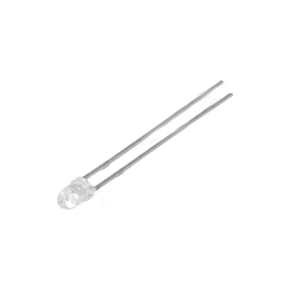 DIODE LED 3MM ROUGE TRANSPARENT