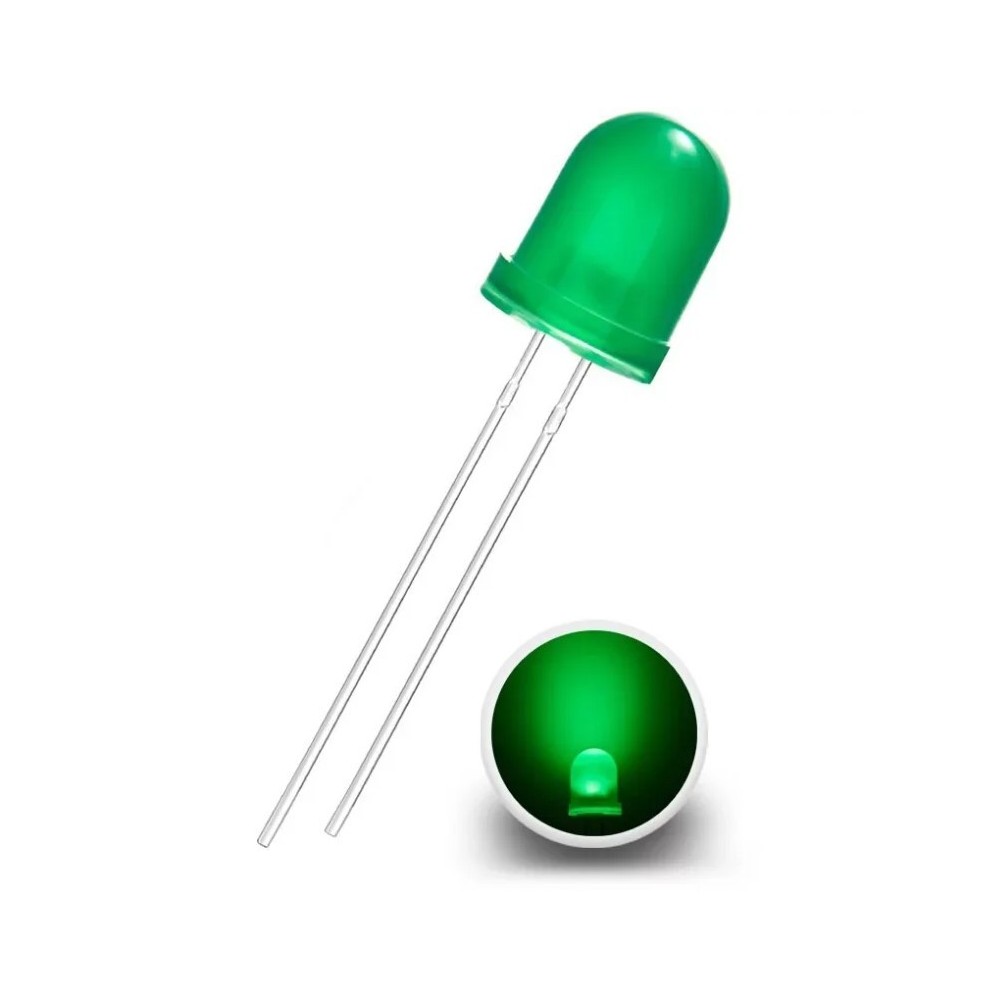 DIODE LED 8MM VERTE