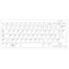 RASPBERRY CLAVIER FRANCAIS AZERTY ROUGE BLANC