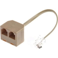 ADAPTATEUR RJ11 MALE/ 2 X RJ11 FEMELLE