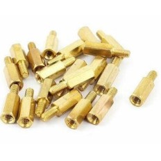 ACC102 ENTRETOISE METALLIQUE BRONZE M3*15+6MM MF