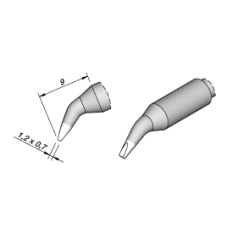 JBC C250-404 CARTOUCHE COUDEE 1.2X0.7