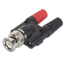 ADAPTATEUR BNC MALES VERS 2 FEMELLES DIAM 4MM