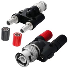 ADAPTATEUR BNC MALES VERS 2 FEMELLES DIAM 4MM