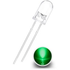 DIODE LED 5MM_VERTE 12V
