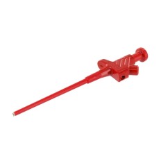 GRIPPE FIL DE TEST FLEXIBLE 5A ISOLE ROUGE