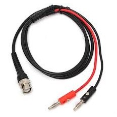 CORDON BNC MALE VERS 2 FICHES BANANE 4MM  LONG: 100CM