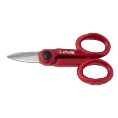 UNIOR 629397 CISEAUX ELECTRICIEN AVEC COUPE-CABLE 582/3PR ROUGE