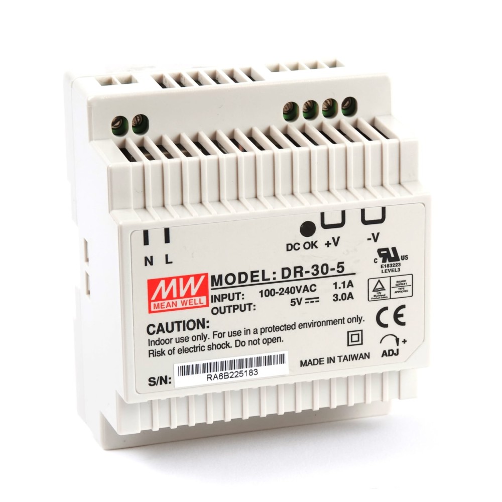 ALIMENTATION DECOUPAGE AC/DC SUR RAIL DIN 230VAC/5VDC