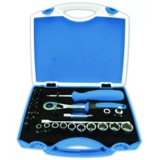 UNIOR 621407 COFFRET CLIQUET ACCES. 1/4" DOUILLES & EMBOUTS 188BI6P36