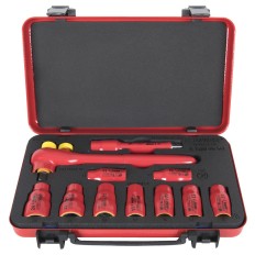 UNIOR 612678 JEU 06 DOUILLES+ACC 1/2" ISOLES COF. METAL 190VDE6P11A