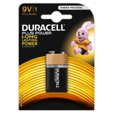 DURACELL PILE 9V ALKANIE PLUS POWER