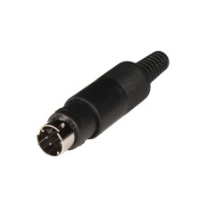 FICHE MINI DIN DE 4 MALE K3163B CA088 10.633/4