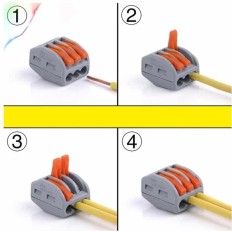 PCT-213 BORNE DE CABLAGE RAPIDE A 3 PORTS