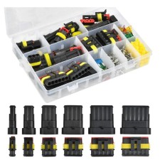 KIT DE 240 CONNECTEURS ETANCHES POUR CABLES AUTOMOBILES VOITURE LJ001