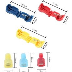 PACK DE 120 CONNECTEUR RAPIDE T-TAP BESTZY (ROUGE,BLEU,JAUNE)