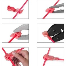 PACK DE 120 CONNECTEUR RAPIDE T-TAP BESTZY (ROUGE,BLEU,JAUNE)