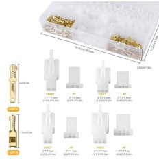 Kit De Connecteurs Automobiles 580 Pièces - 2,8 Mm, 2/3/4/6/9 Broches - Pour Voiture, Moto, Scooter, Bateau