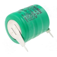 PILE RECHARGEABLE (3 ELEMENTS) NIMH 3.6V 80MAH 2 COSSES