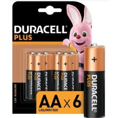 DURACELL PILE LR06 ALKANIE PLUS POWER 6