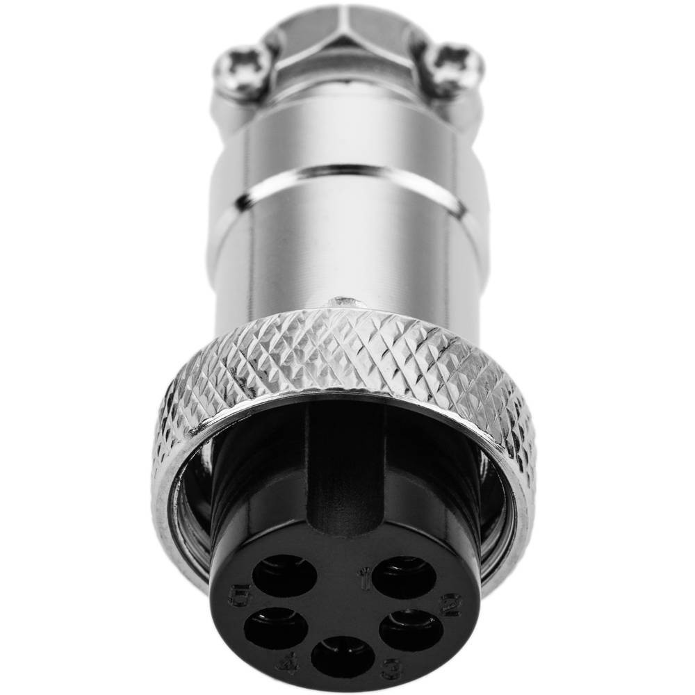CONNECTEUR AERONAUTIQUE GX16 5 POLES FEMELLE