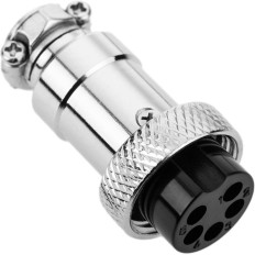 CONNECTEUR AERONAUTIQUE GX16 5 POLES FEMELLE