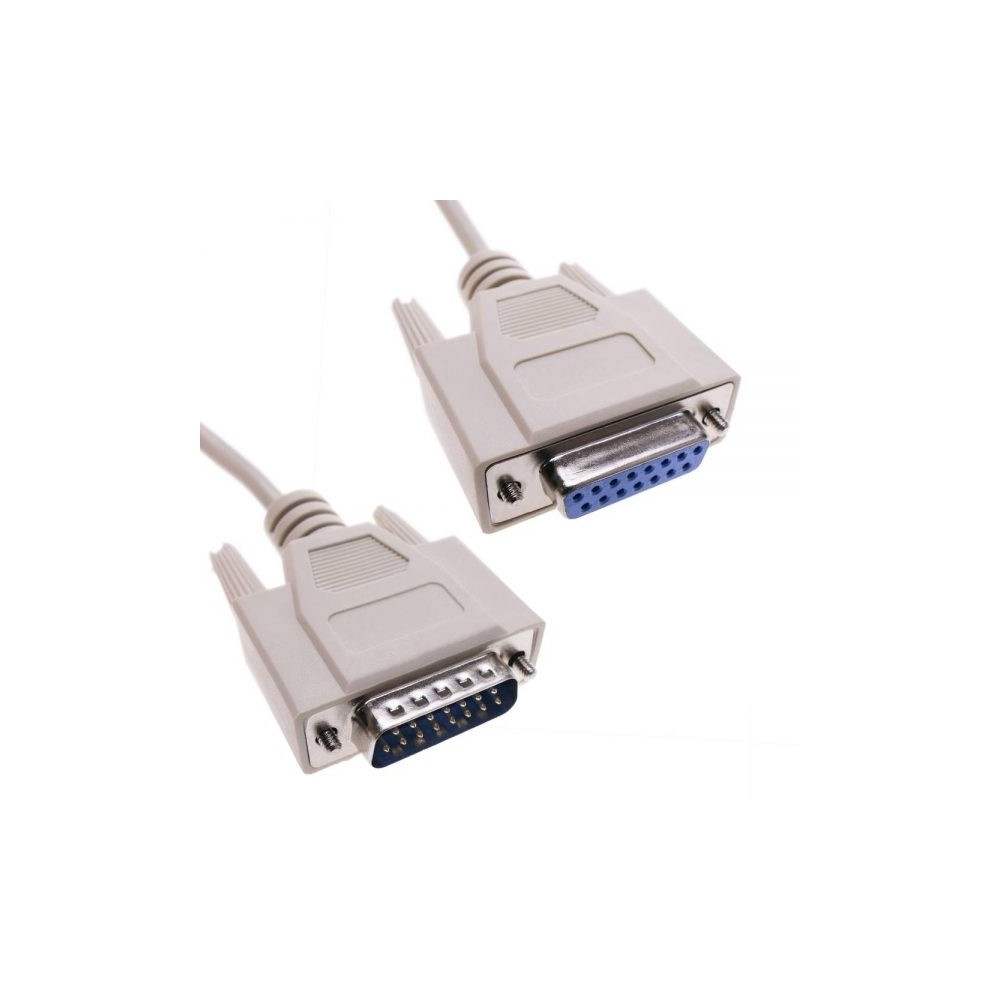 CORDON VGA DB15 MALE/FEMELLE 1.5M