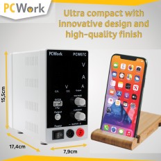 PCW07C ALIMENTATION STABILISEE 0-30V 0-5A AVEC USB 5V 2A ET AFFICHAGE