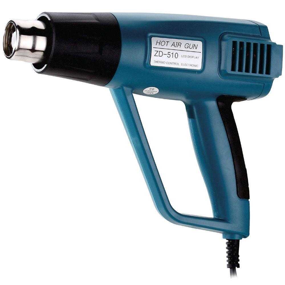 ZD-510 PISTOLET A AIR CHAUD 1500W 2niv 100-300°C et 300-650°C affich