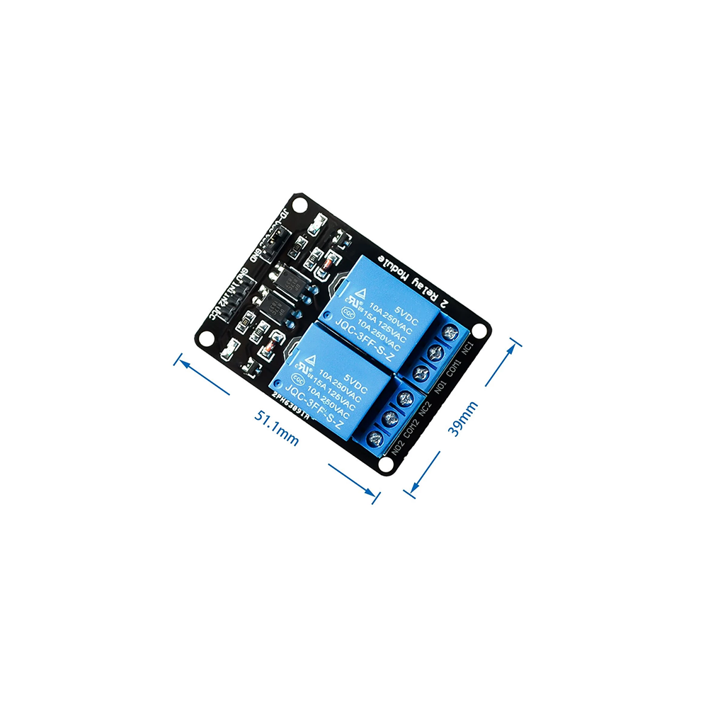 SHIELD 2 RELAIS OPTOCOUPLES POUR ARDUINO