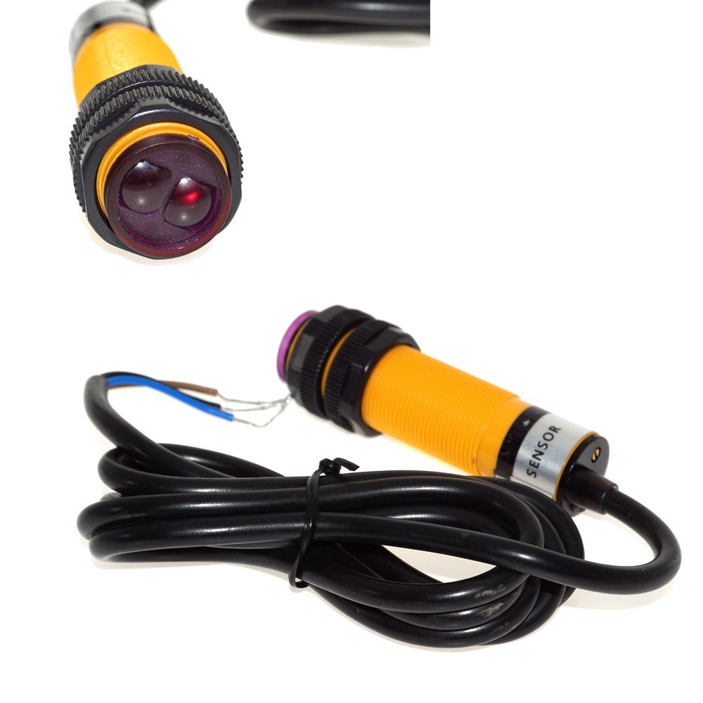 Tissting Commutateur Photoélectrique Infrarouge E18-D80NK Réglable - Détecteur Obstacle 3-80 Cm Pour Robots Et Automatisation