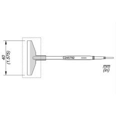 JBC C245-792 CARTOUCHE COUTEAU 40.0 (T245)