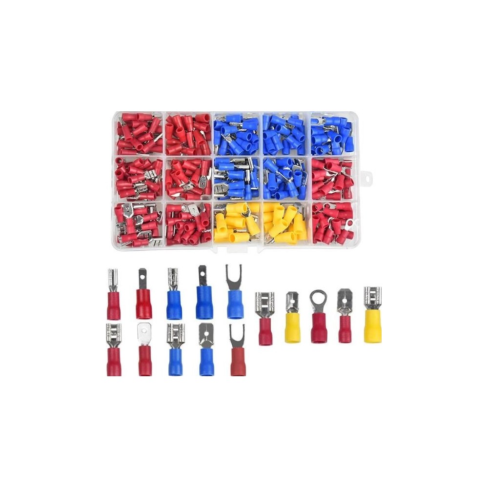 ACC459 KIT 280PCS CONNECTEURS A SERTIR COSSES MALE/FEMELLE