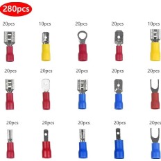 ACC459 KIT 280PCS CONNECTEURS A SERTIR COSSES MALE/FEMELLE