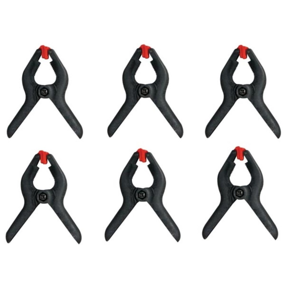 VEL HPC50 LOT DE 6 PINCES SERRE JOINT EN PVC 63,5 MM