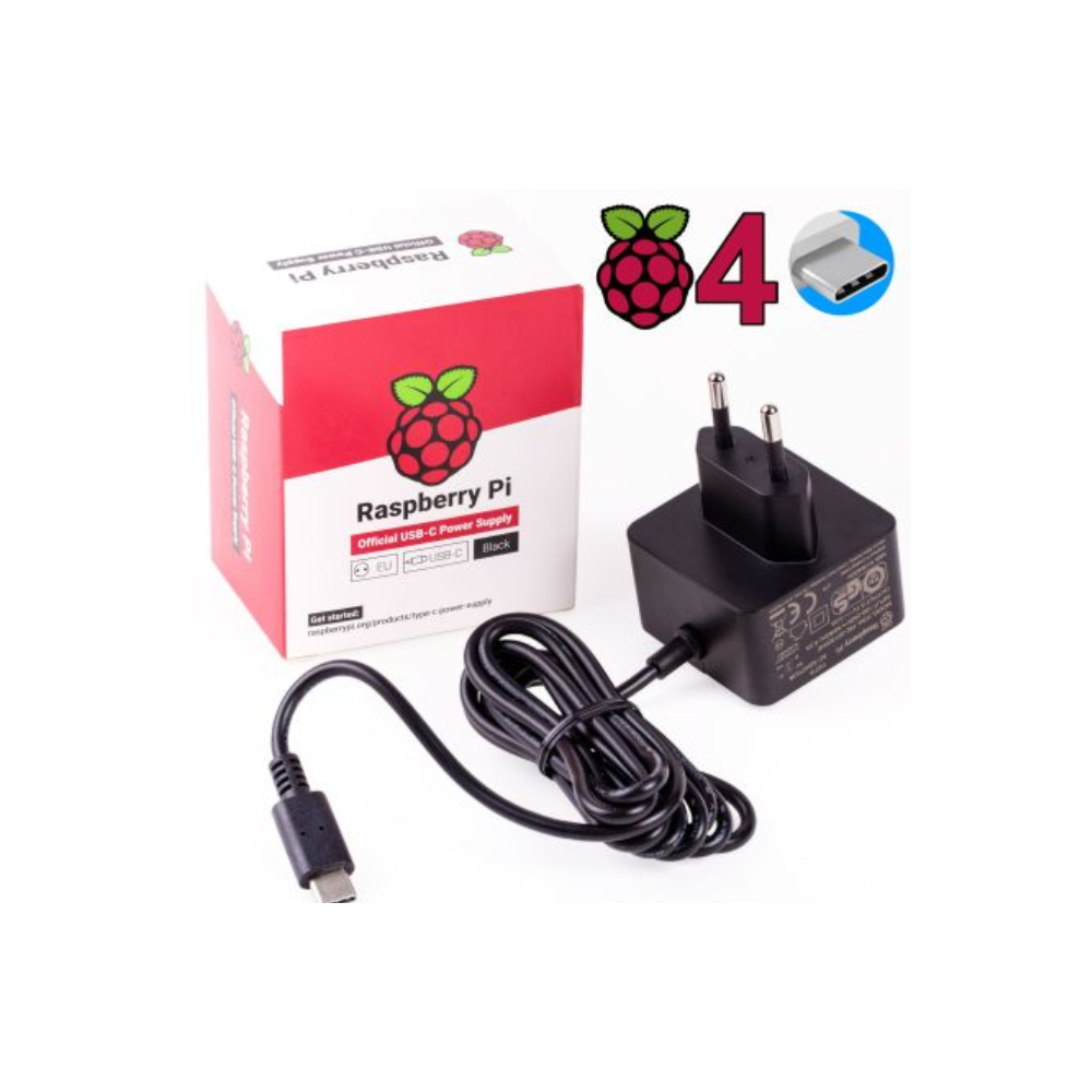 RASPBERRY PI 4 ALIMENTATION USB-C 5V 3A FICHE EU