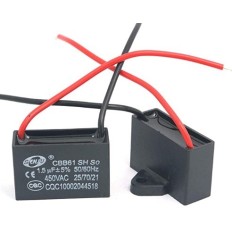 CONDENSATEUR DE VENTILATEUR CBB61 1.5MF 450VAC