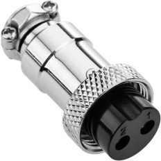 CONNECTEUR AERONAUTIQUE GX16 2 POLES FEMELLE