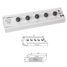 ELC DC05 BOITE 5 DECADES CAPACITES 1% 100 PF A 11.111?F PROTEGEE