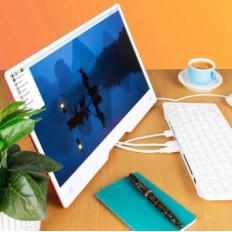 MONITEUR 15.6" ROUGE/BLANC POUR RASPBERRY