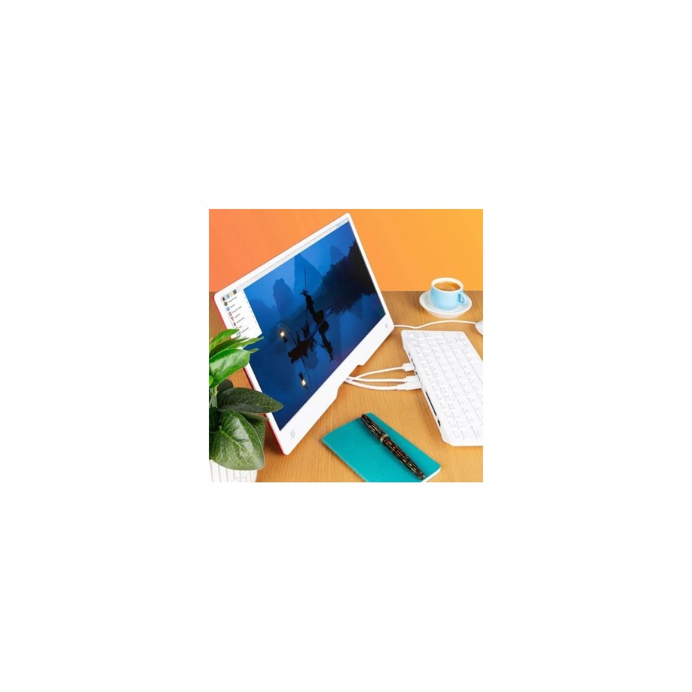 MONITEUR 15.6" ROUGE/BLANC POUR RASPBERRY