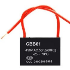 CONDENSATEUR DE VENTILATEUR CBB61 2.5MF 450VAC