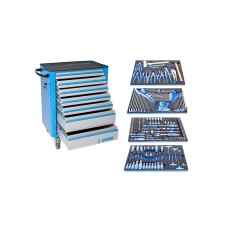 UNIOR 621757 Servante 7 tiroirs equipee 192 outils en modules mousse