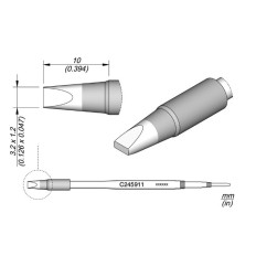 JBC C245-911 CARTOUCHE BURIN 3.2X1.2 (T245)