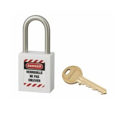 THIRARD 005538WT CADENAS ABS 38MM ANSE INOX HT38 D6MM BLANC EX CERT