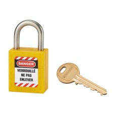 THIRARD 005538YL CADENAS ABS 38MM ANSE INOX HT38 D6MM JAUNE EX CERT