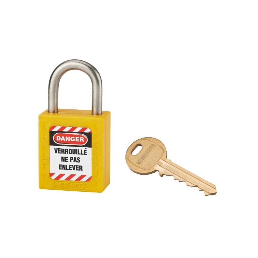 THIRARD 005538YL CADENAS ABS 38MM ANSE INOX HT38 D6MM JAUNE EX CERT