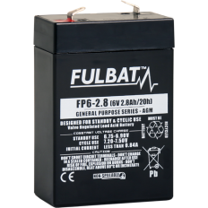 BATTERIE PLOMB AGM FUL 6V-2.8AH (T1)